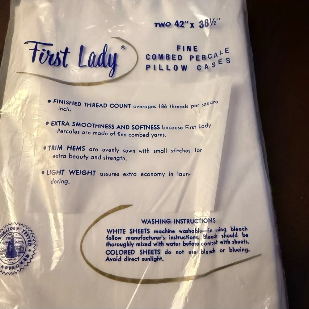 Vintage First Lady White Pillow Cases‎